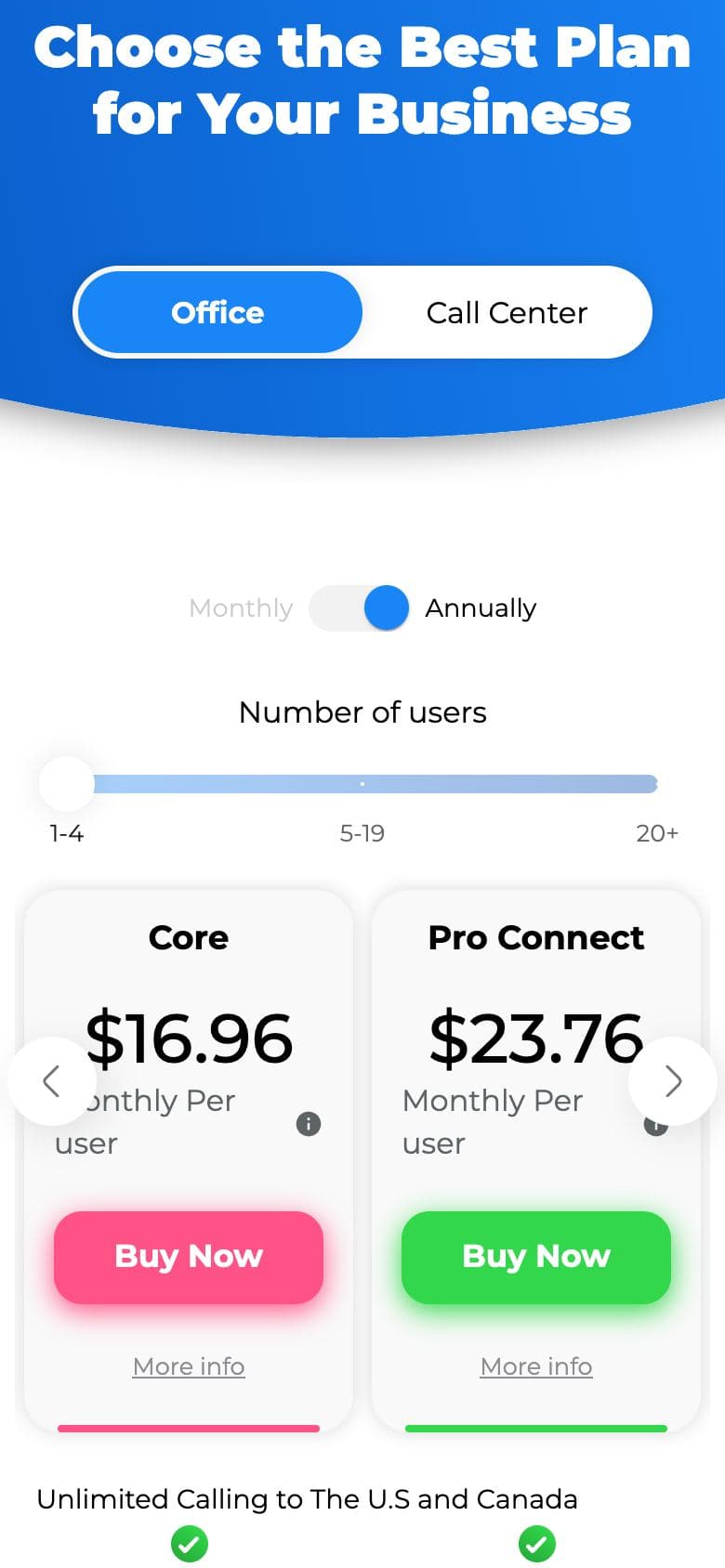 1Voice mobile 2