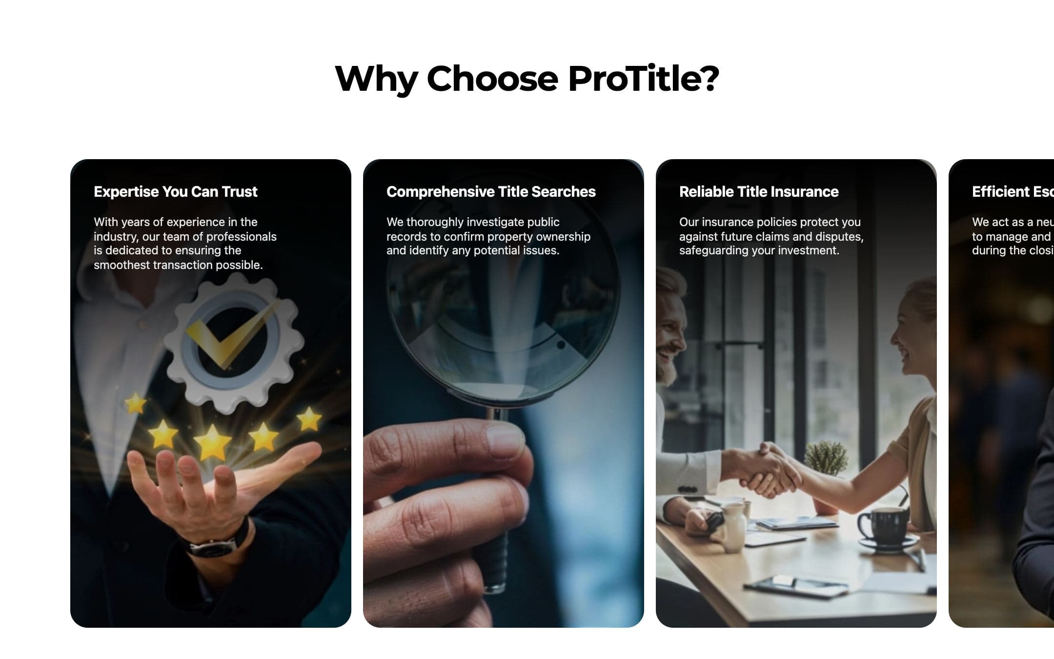 ProTitle Agency — Seven services